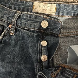 We the free/free people button up distressed jeans - size 28 - worn once